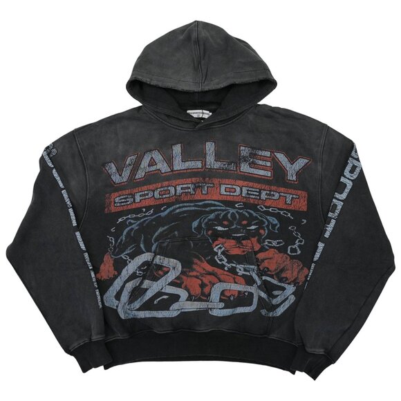Vale Forever Big Dog Hoodie Sweatshirt Vintage Black - Picture 1 of 7